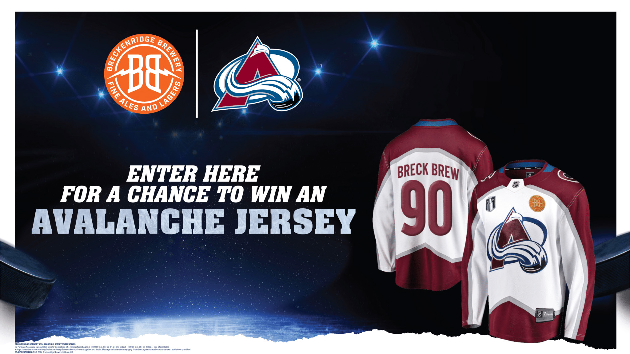 Avalanche Jersey Sweepstakes
